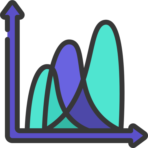 gráfico de ondas Juicy Fish Soft-fill icono