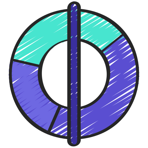 donut-diagramm Juicy Fish Sketchy icon