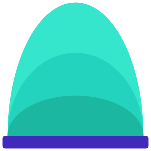 웨이브 차트 Juicy Fish Flat icon