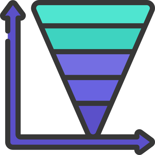piramide grafiek Juicy Fish Soft-fill icoon