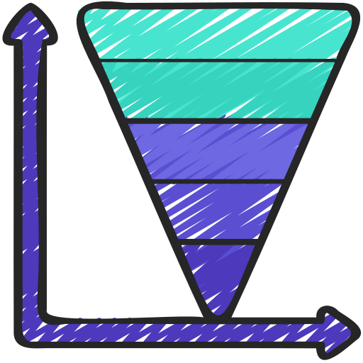 diagramme pyramidal Juicy Fish Sketchy Icône