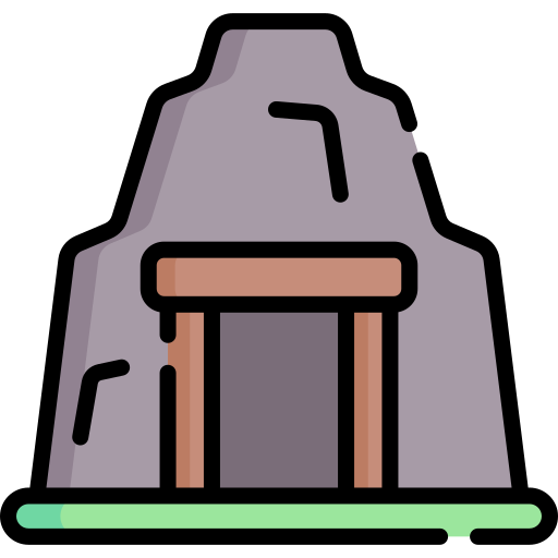 동굴 Special Lineal color icon