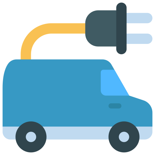 vehículo eléctrico Juicy Fish Flat icono