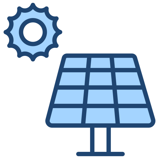 zonnepaneel Generic Blue icoon