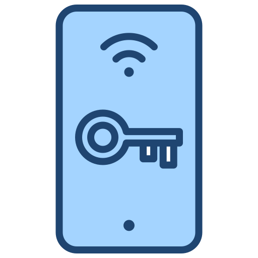 llave inteligente Generic Blue icono
