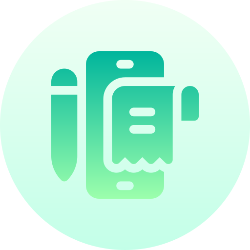 smartphone Basic Gradient Circular icon