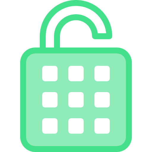 Lock Detailed color Lineal color icon