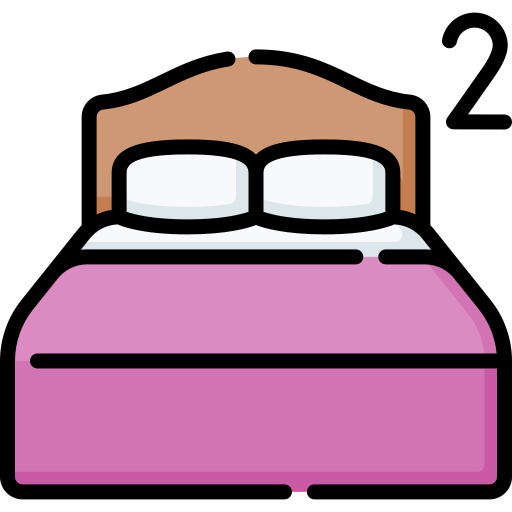 cama matrimonial Special Lineal color icono