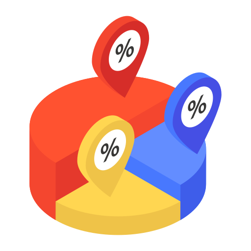 Pie chart Generic Isometric icon