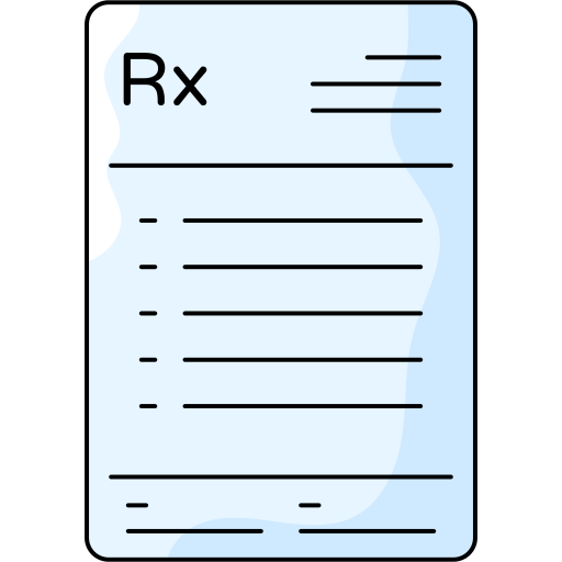 prescripción médica Generic Thin Outline Color icono