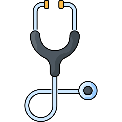 Stethoscope Generic Thin Outline Color icon