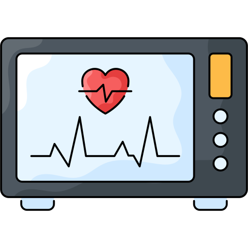 electrocardiograma Generic Thin Outline Color icono
