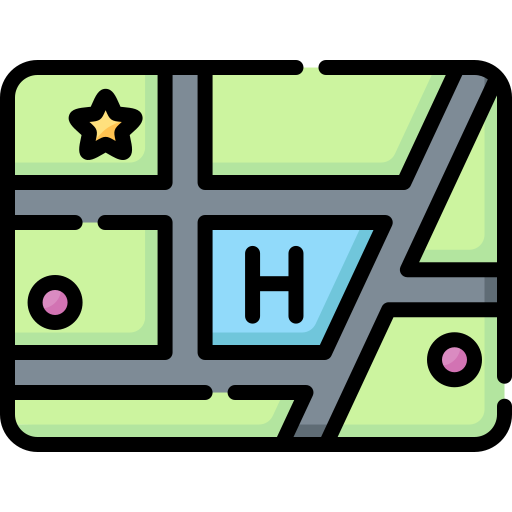 Street map Special Lineal color icon