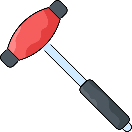Reflex hammer Generic Thin Outline Color icon