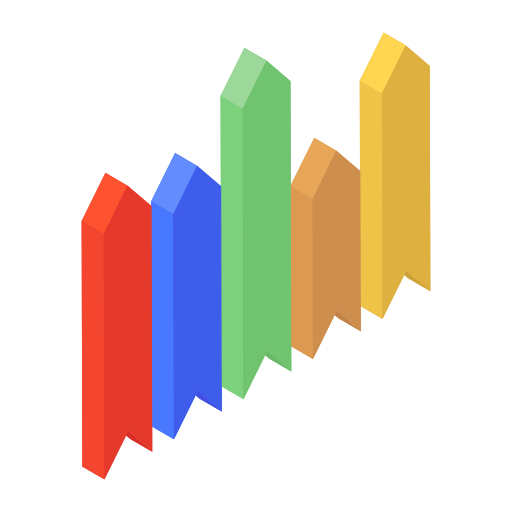 graphique à barres Generic Isometric Icône