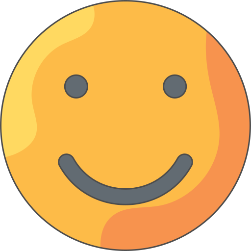 smiley Generic Thin Outline Color icono