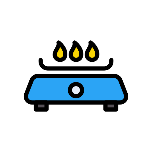 Cooker Vector Stall Lineal Color icon