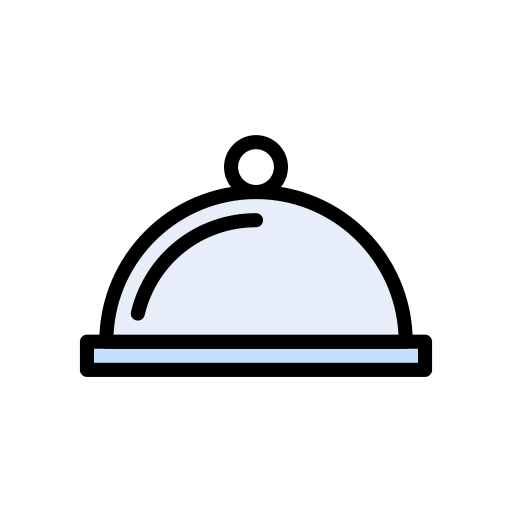 夕食 Vector Stall Lineal Color icon