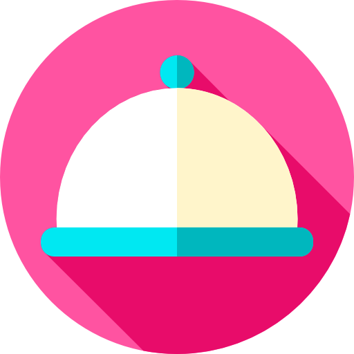 Dinner Flat Circular Flat icon
