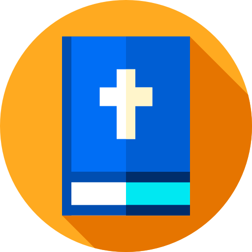 biblia Flat Circular Flat ikona