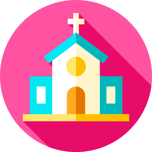 Church Flat Circular Flat icon