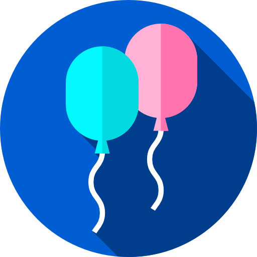 Balloons Flat Circular Flat icon