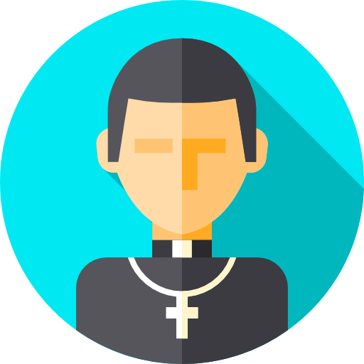 priester Flat Circular Flat icoon