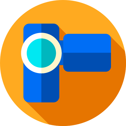 Camcorder Flat Circular Flat icon