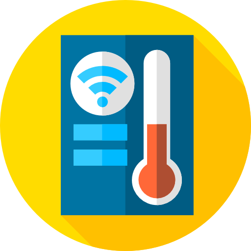termometr Flat Circular Flat ikona