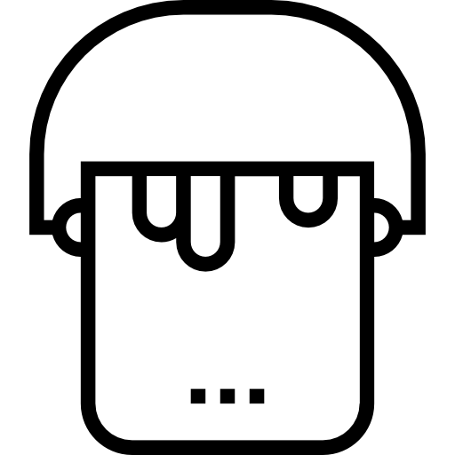 farbeimer Prosymbols Lineal icon