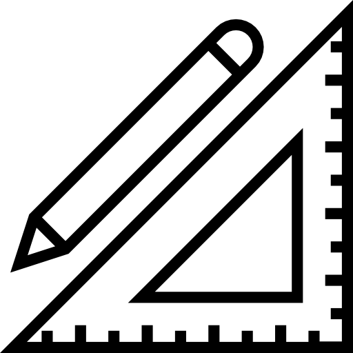 Set square Prosymbols Lineal icon
