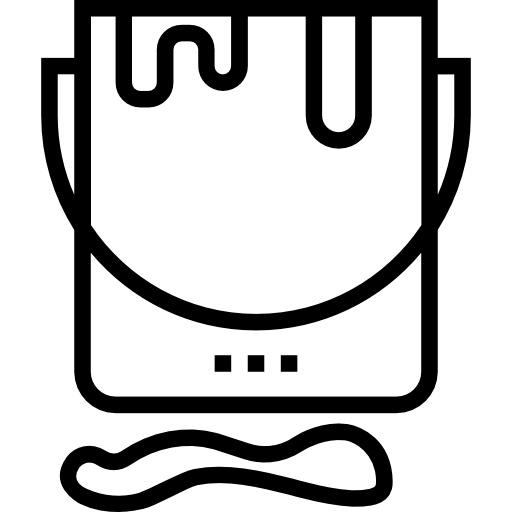farbeimer Prosymbols Lineal icon