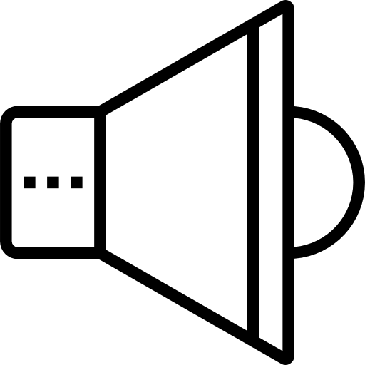głośnik Prosymbols Lineal ikona