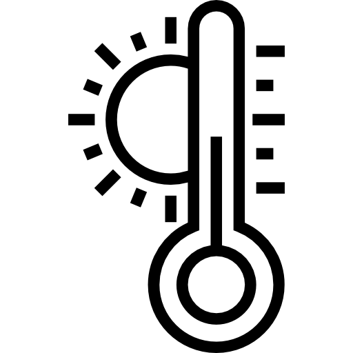温度計 Prosymbols Lineal icon