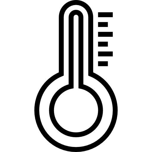 temperatura Prosymbols Lineal icona