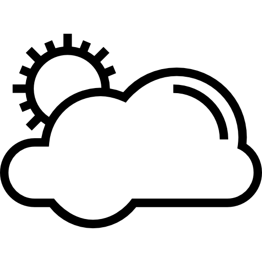 nublado Prosymbols Lineal icono