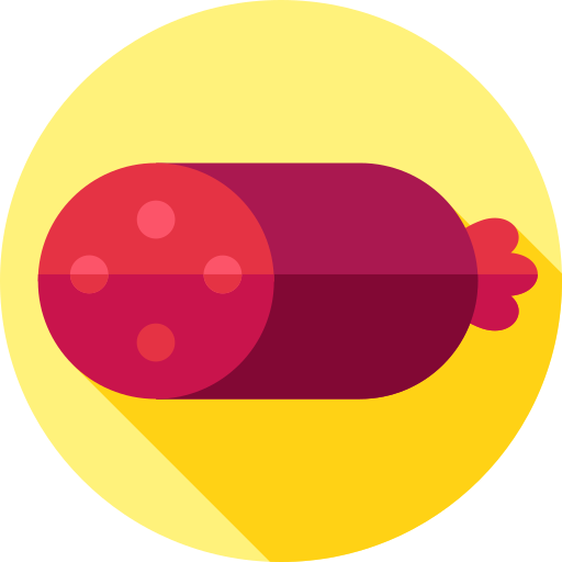 salami Flat Circular Flat icoon