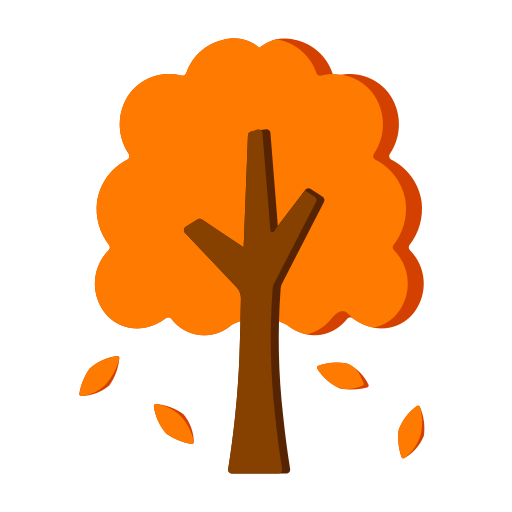 arbol de otoño Generic Flat icono