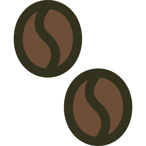 Кофейное зерно Generic Outline Color иконка