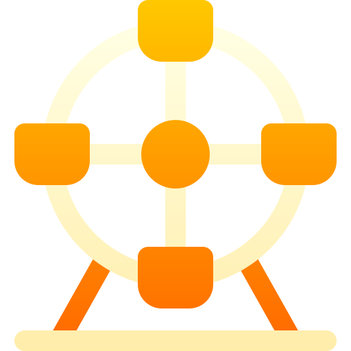 колесо обозрения Basic Gradient Gradient иконка