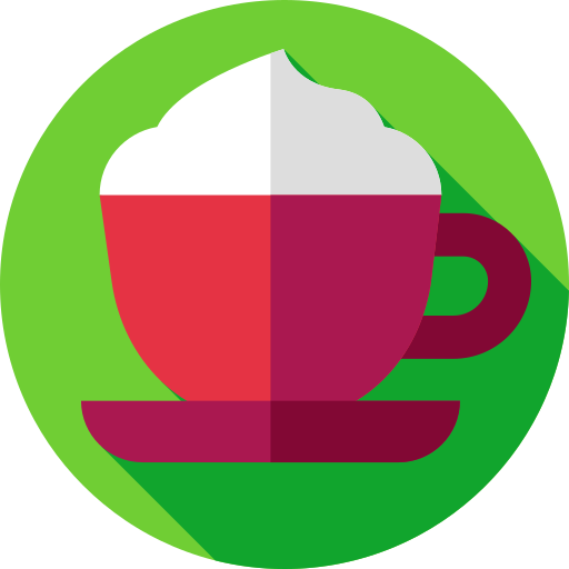 Cappuccino Flat Circular Flat icon