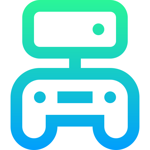 Game console Super Basic Straight Gradient icon