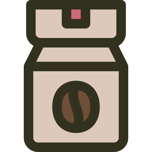bolsa de café Generic Outline Color icono
