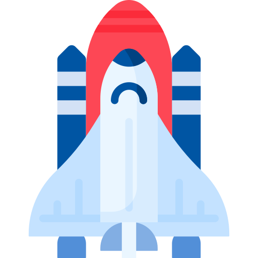 ruimteschip Special Flat icoon