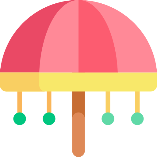 傘 Kawaii Flat icon