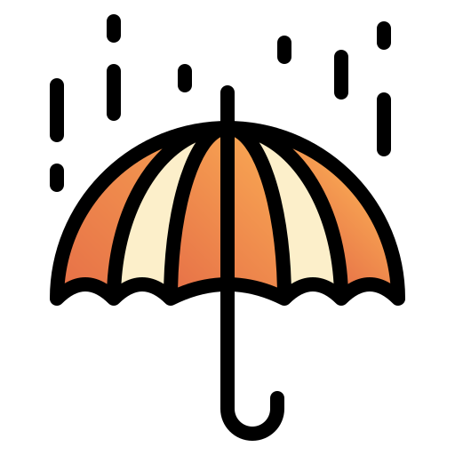 parasol Fatima Lineal Color ikona