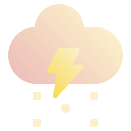 Thunderstorm Fatima Flat icon