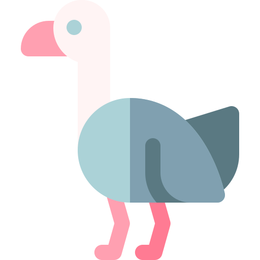 Ostrich Basic Rounded Flat icon