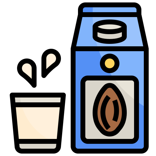 Almond milk Surang Lineal Color icon