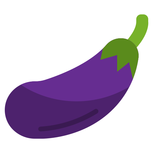 aubergine Surang Flat icoon